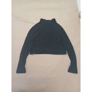 Shein Long Sleeve Cropped Top Shirt Zip Up Ribbed 2XL Loungewear Athleisure